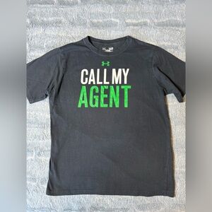 Youth Under Armour Black Tee size large loose fit